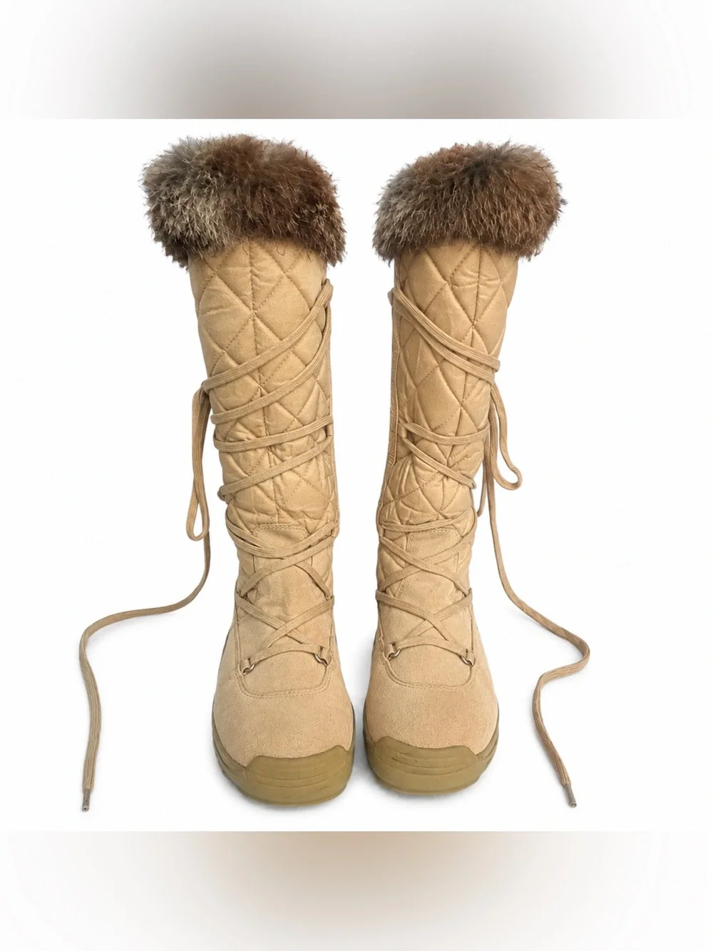 Vintage Y2K 2008 American Eagle Real Rabbit Fur Snow Bunny Boots